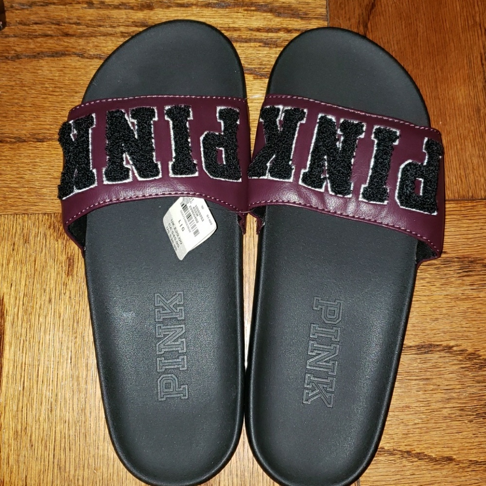 "PINK" single strapped Slides